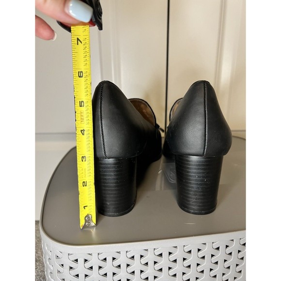 Womens Journee Collection Crawford Black Loafer Cushioned Chunky Heel Size 12 - Picture 8 of 13